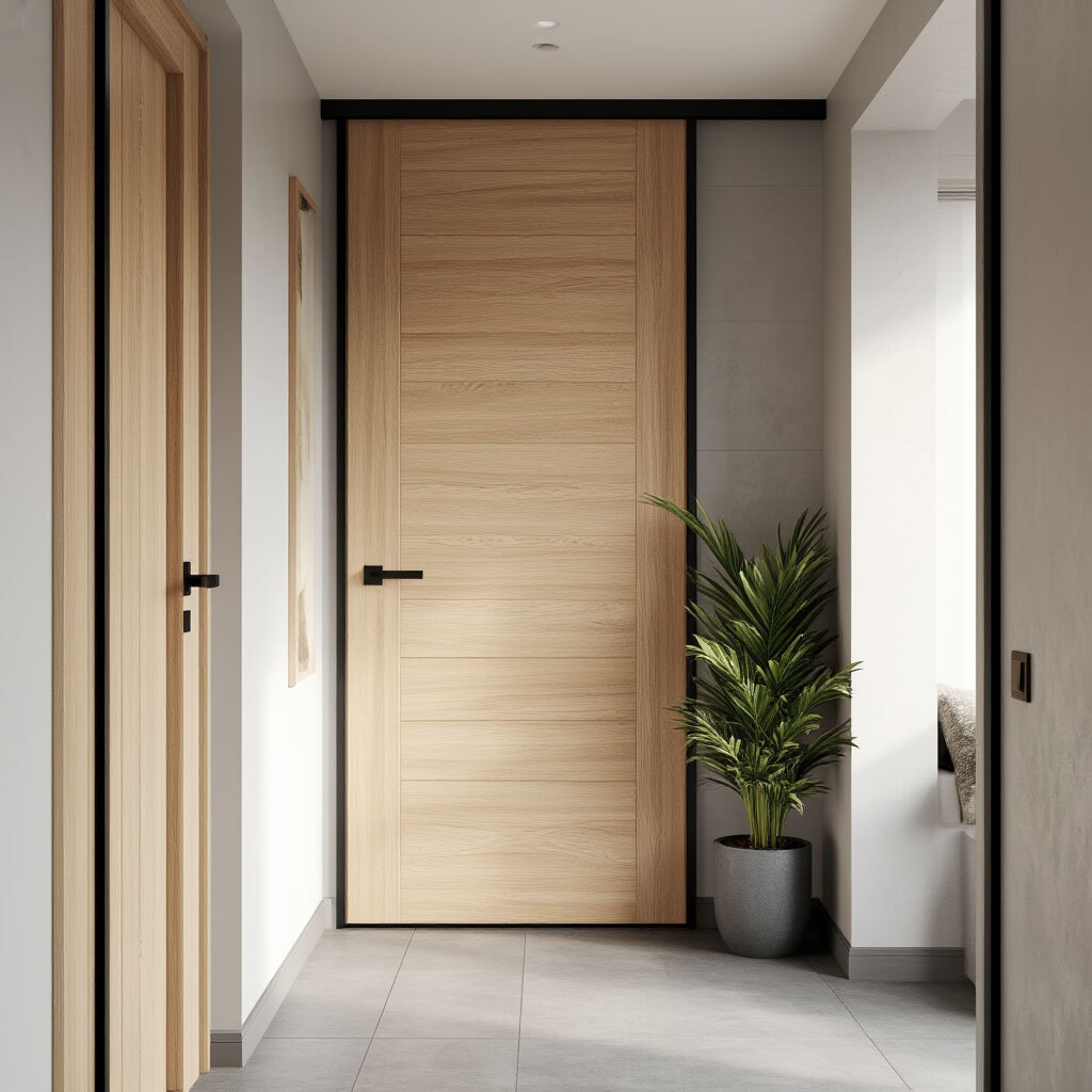Пластиковые двери в коридор
