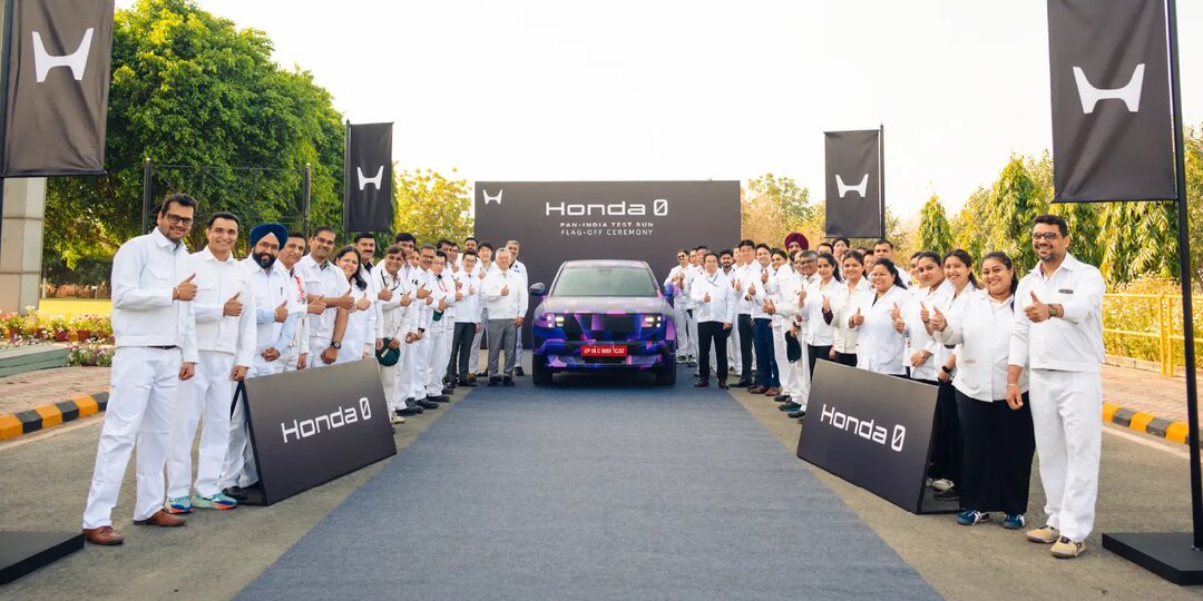 В Индии начались дорожные испытания электрического кроссовера Honda
