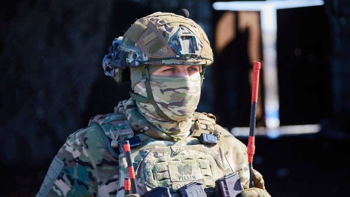    Боец 810-й бригады морской пехоты с позывным «Оптимист» в зоне спецоперации / Фото: Марат Чернышов