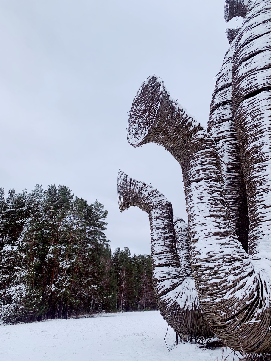 Часть фигур стоит прямо посреди поля