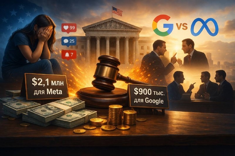 Google и запрещенную Meta оштрафовали