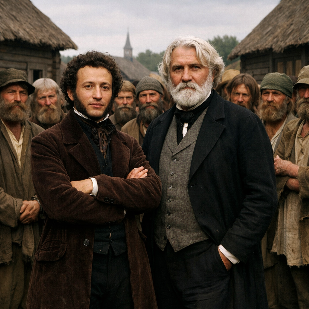 Пушкин, Тургенев и крепостные