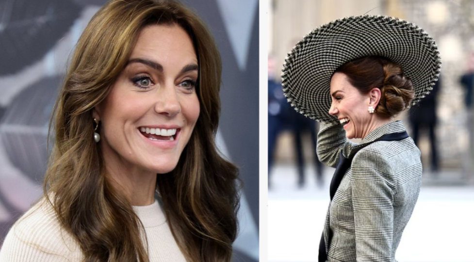 Принцесса Кейт произвела фурор в фантастической шляпе в Кентерберийском соборе.