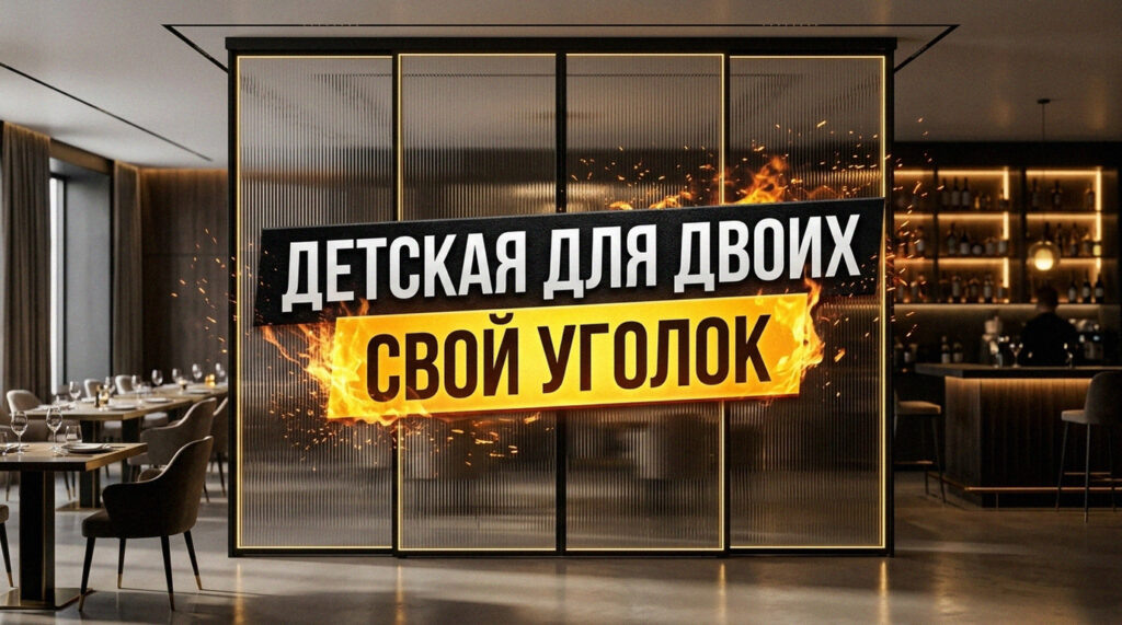    5 креативных идей для планировки общей детской комнаты GarderobSystem