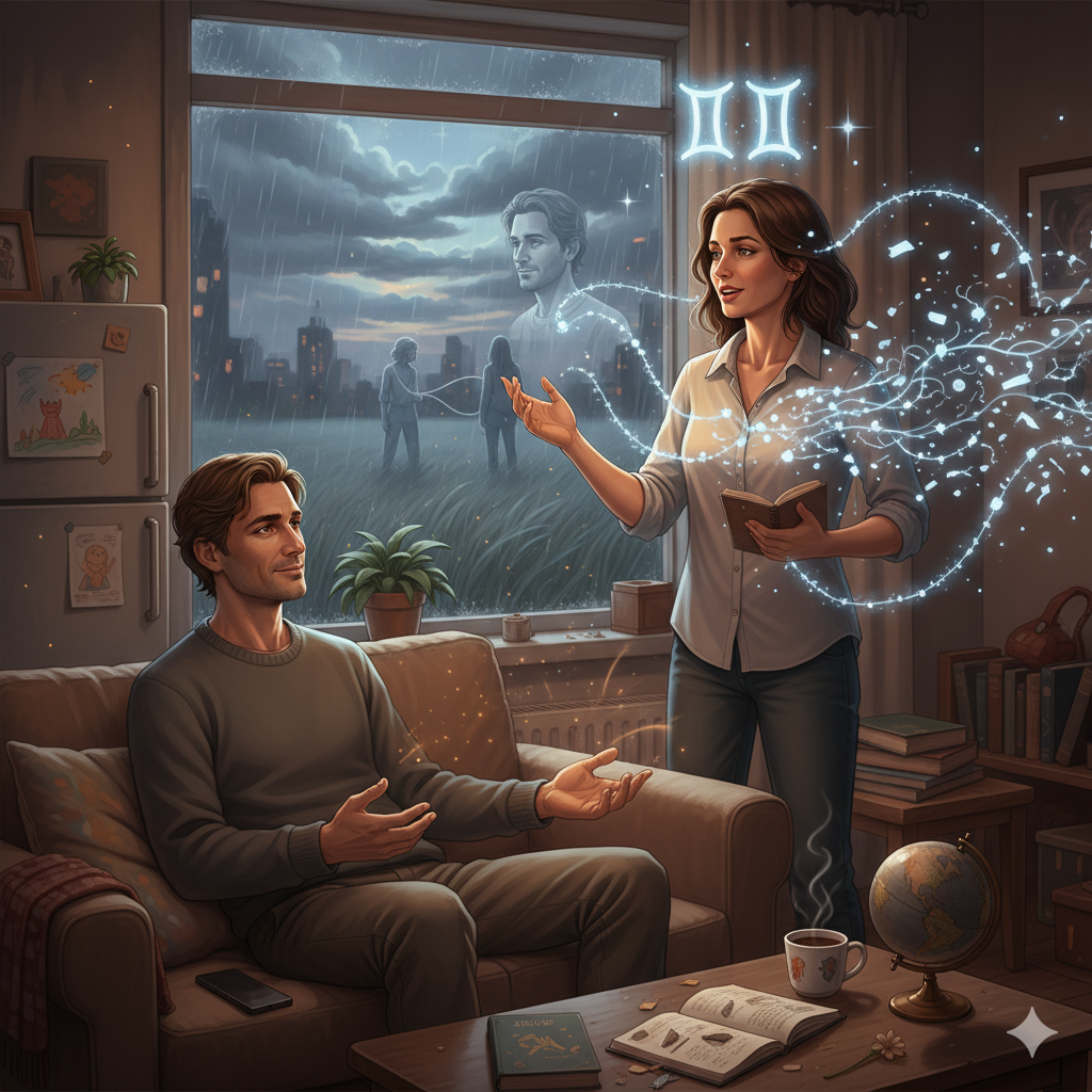 Как влюбляется мужчина Близнецы любовь и игра ума!