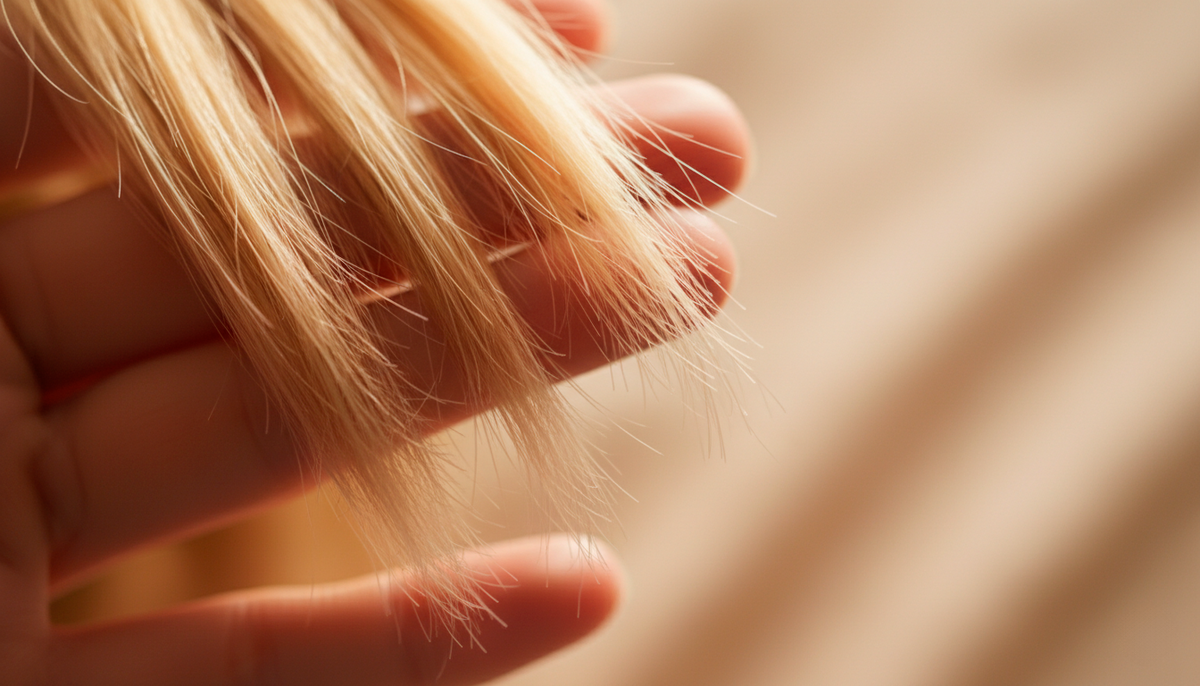 Вот что происходит с волосом после осветления. Чешуйки не закрываются