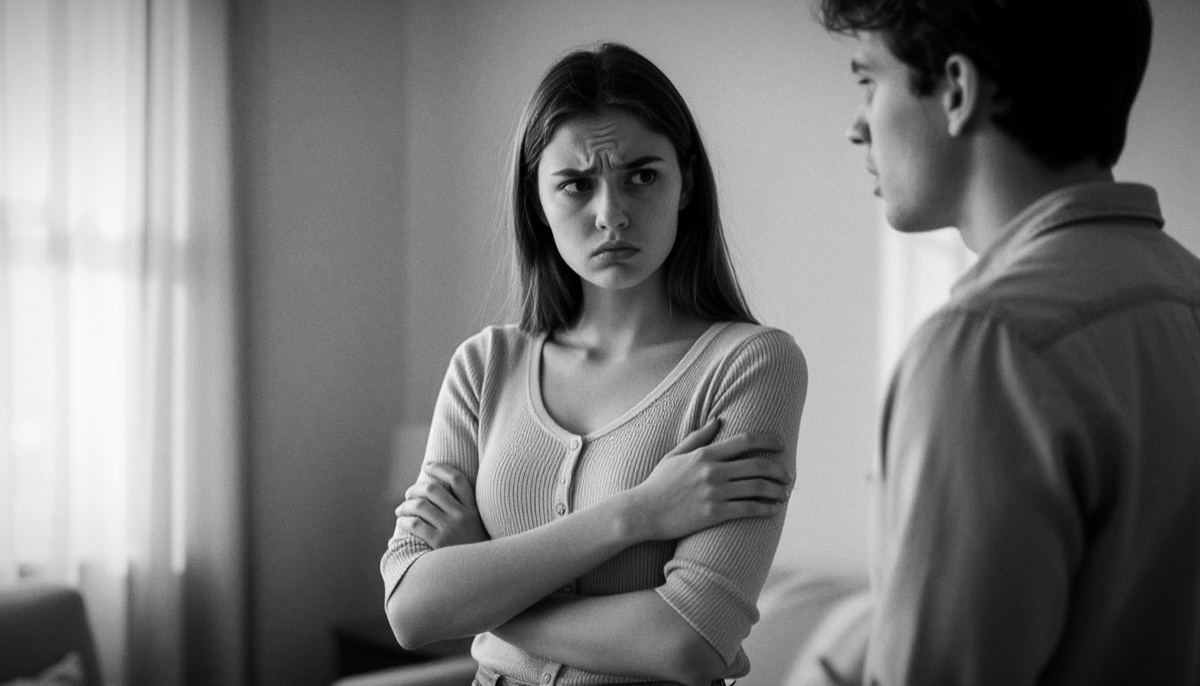 Фото ии. Как только за Соней закрылась дверь, Таня, подкреплённая поддержкой подруги, грозно посмотрела в сторону мужа.