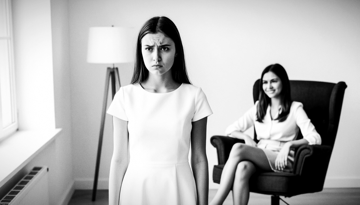 Фото ии. Соня в гостях у Татьяны, чувствует себя как дома.