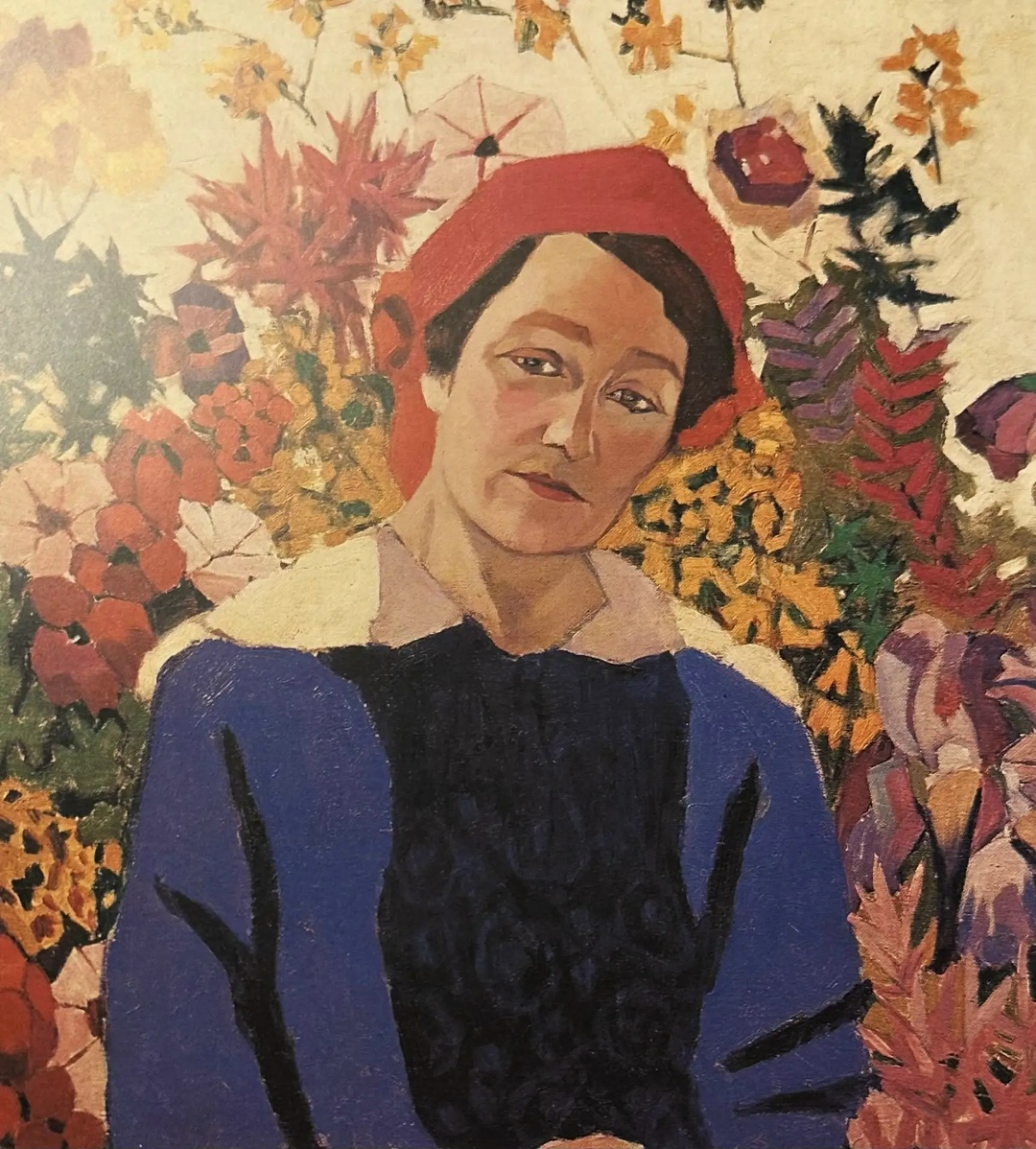 «Портрет М.П.Лентуловой в синем платье». 1913