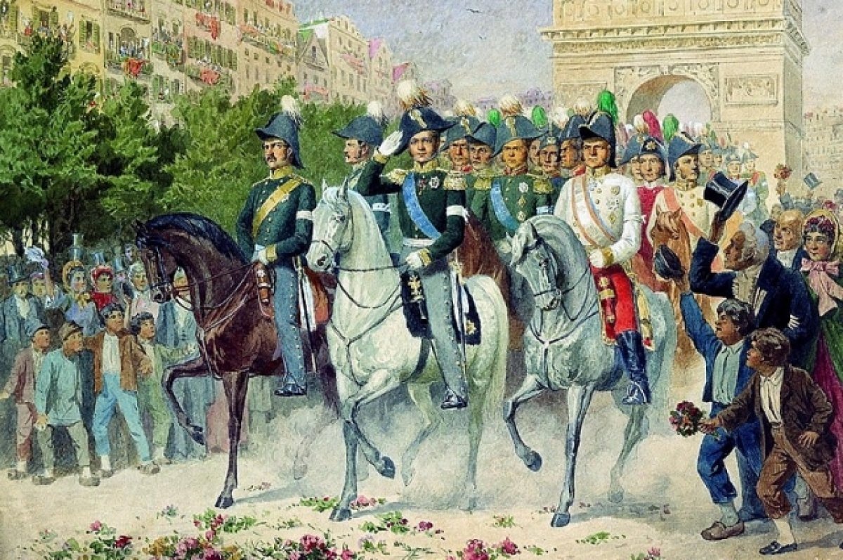 Картина Алексея Кившенко: «Вступление русских войск в Париж в 1814 году»