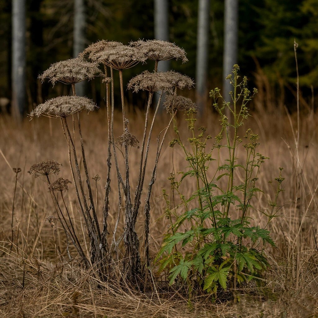 Борщевик: старый куст и новый