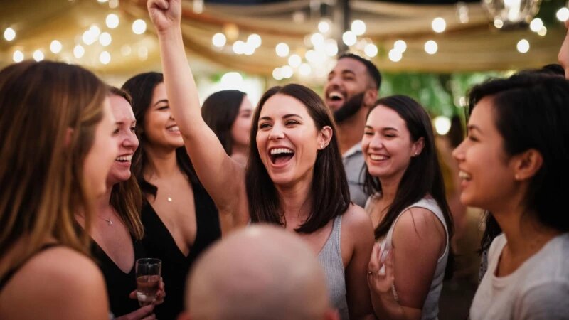     Женщина. Праздник. Отдых. Развлечения. Нейросети