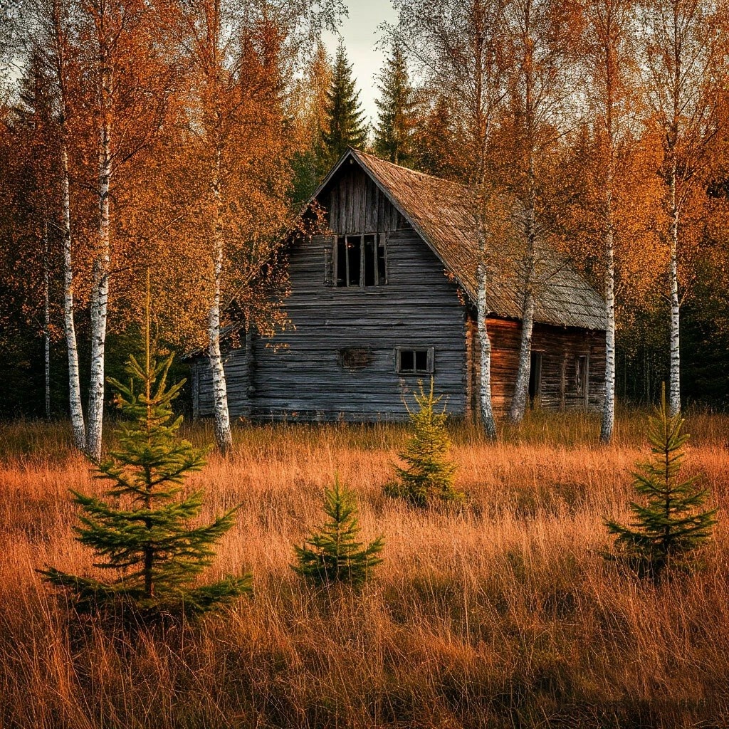 Старая изба на заимке