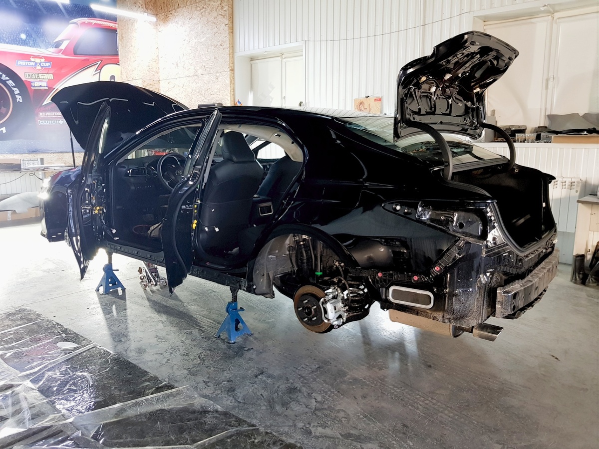 Подготовка Toyota Camry к детейлингу.