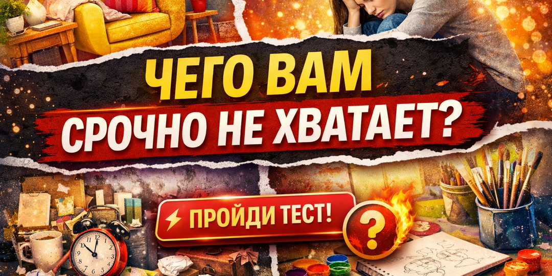 Психологический тест: чего вам не хватает прямо сейчас?