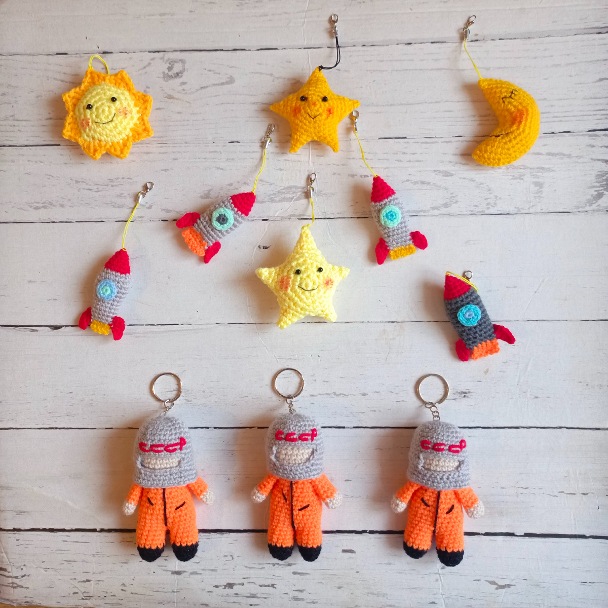 Мои космические брелоки😉🚀