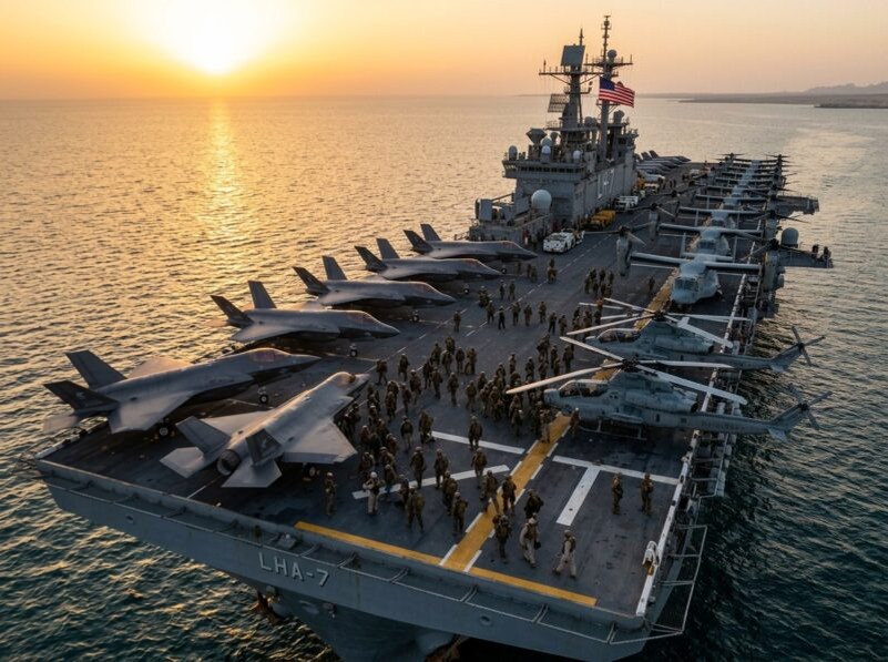    Американские военные корабли направляются в Персидский залив, усиливая напряженность в регионе.