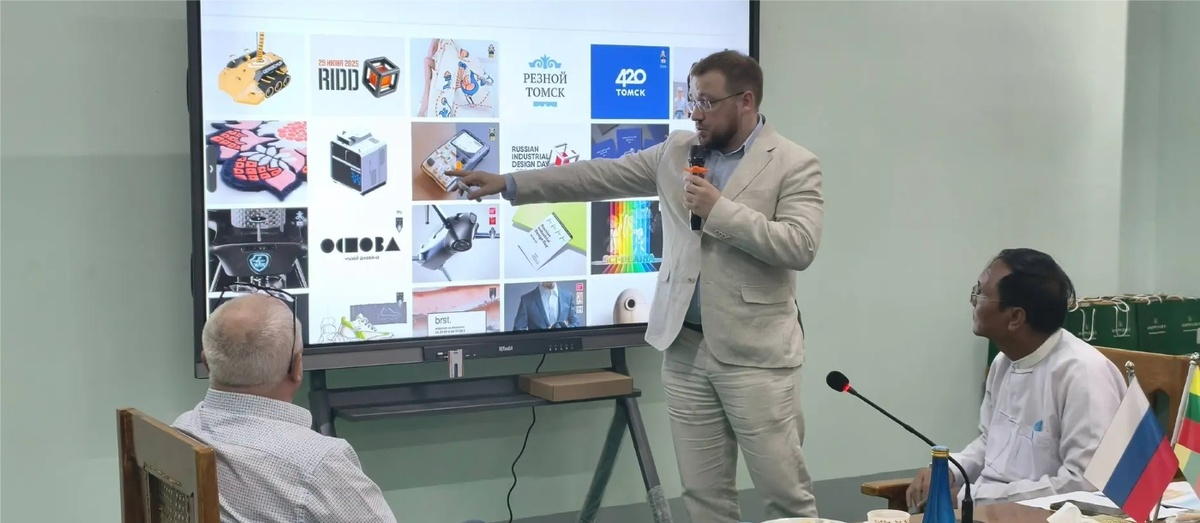 Обсуждение совместной работы в области дизайна с сотрудниками ТГУ
Фото предоставлено НЦМУ