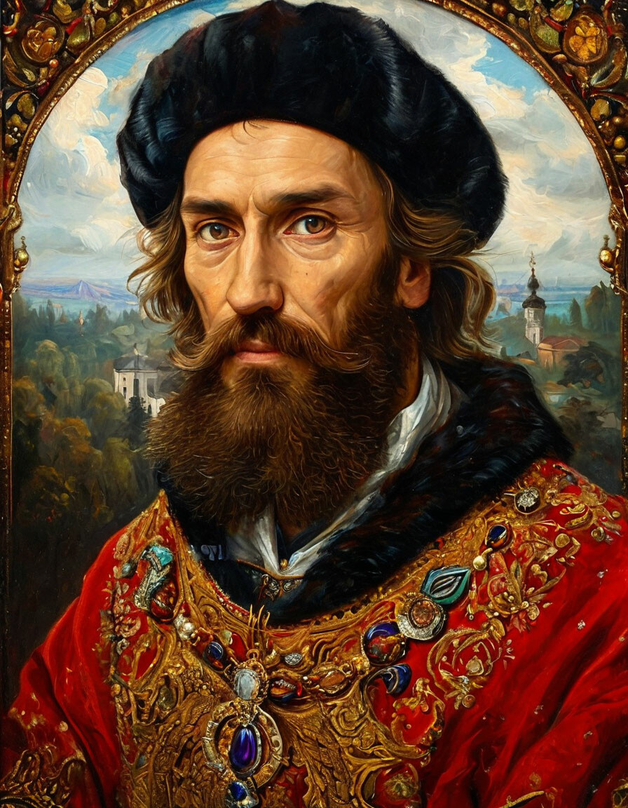 Портрет Ивана Калиты, свтого великого князя московского , картина маслом, царский титулярник,взята в открытом доступе интернета 