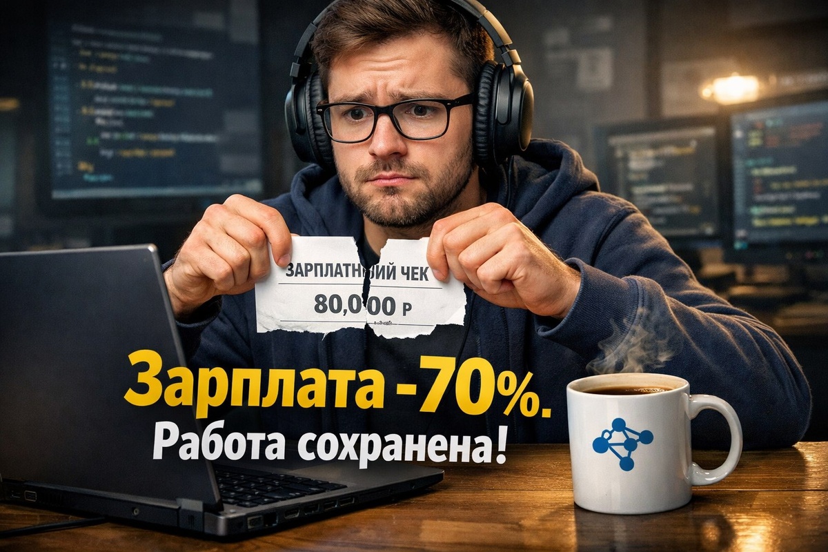 Зарплата -70%. Работа сохранена!