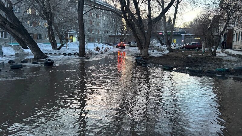     Что происходит в Барнауле во время весеннего таяния. Кристина Тарасова