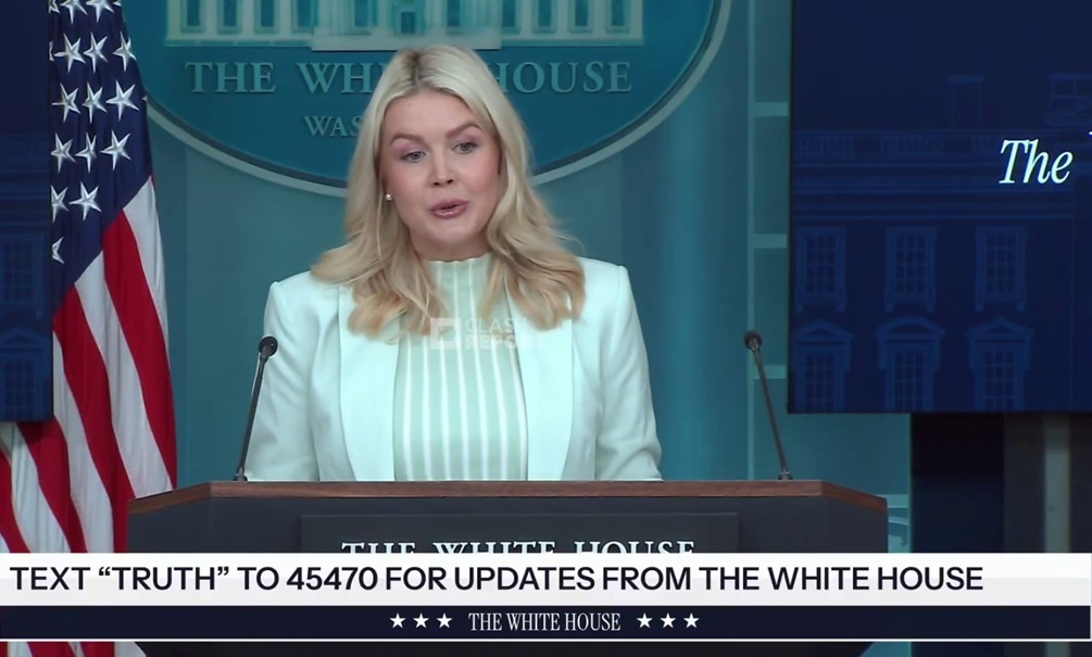    «Трамп – марионетка в руках евреев? Ой, да что вы такое говорите!» - Кэролайн Левитт, кадр официального видео Белого дома