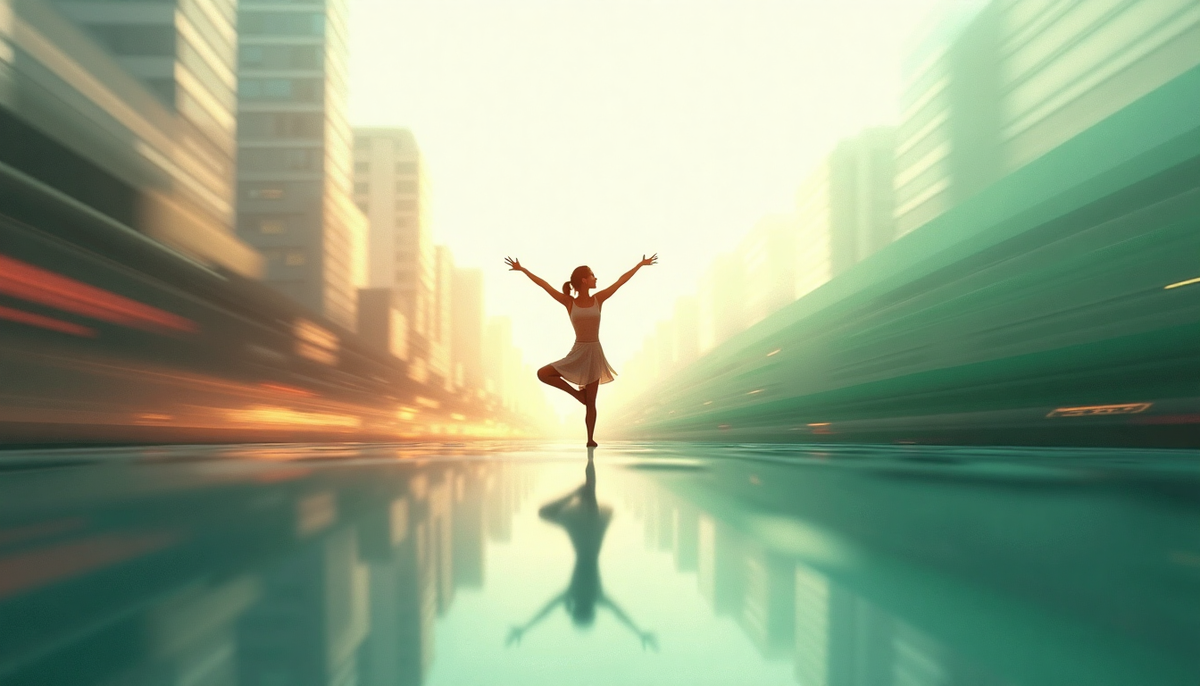 "Между хаосом и гармонией - лишь одно осознанное решение. Ваша жизнь –-не бесконечная гонка, а уникальный танец, где у каждой паузы своя мелодия покоя."