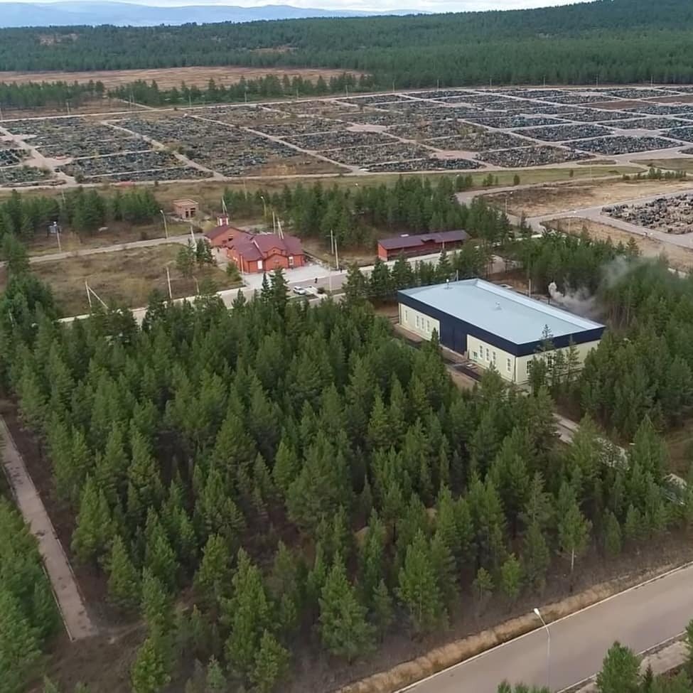 На фото из соцсетей Аллы Намсараевой: крематорий в Улан-Удэ