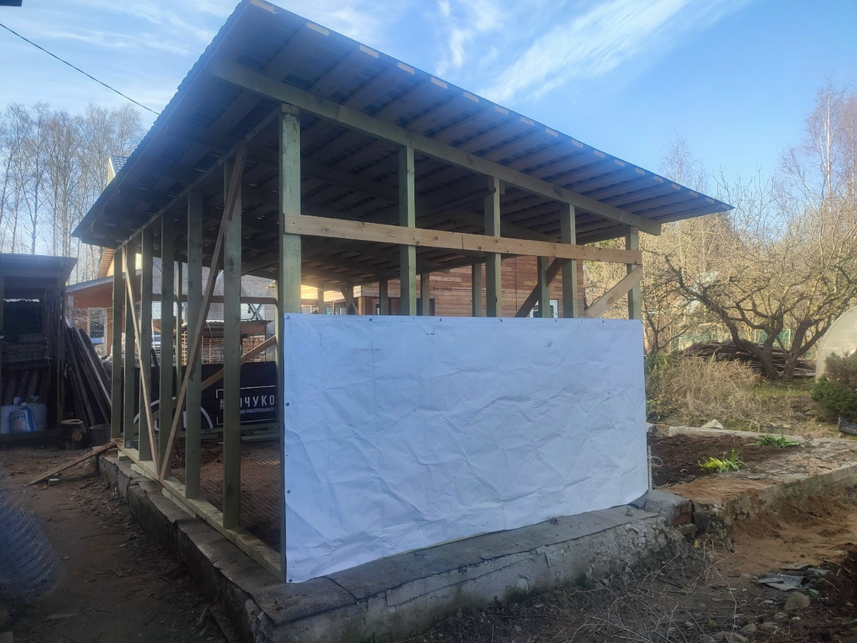 Навес для вольеров