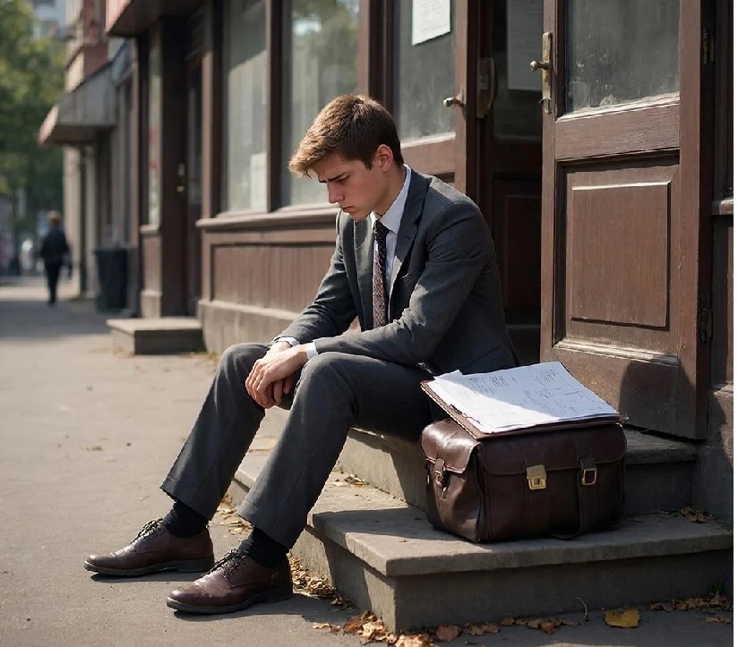 грустный парень