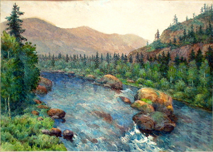 Урал. Река Турья. 1925 год (вероятно другая река, так как Турья не горная река)