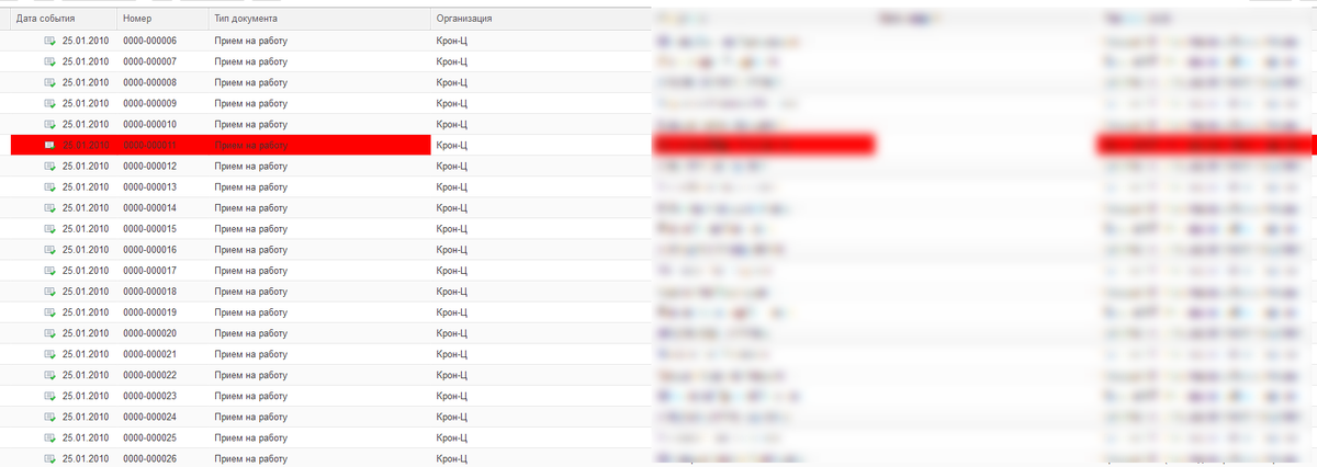 Форма списка
