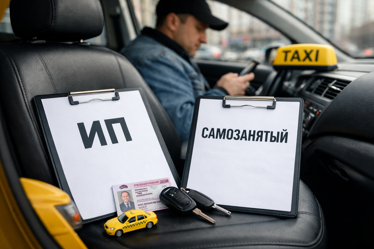 Можно ли работать в такси без ИП в 2026 году: плюсы и минусы ИП, альтернатива самозанятости, что выбрать водителю для законной работы и стабильного дохода.