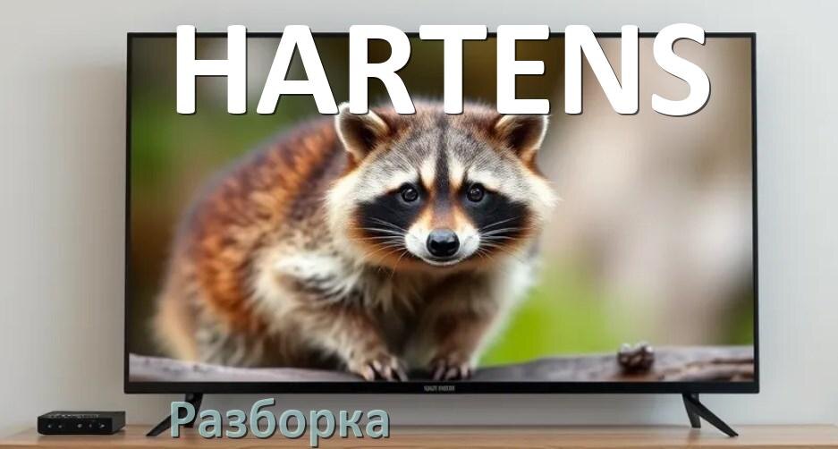 
Как разобрать телевизор HARTENS снять крышку задней панели