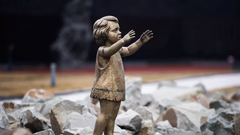 © РИА Новости / Константин Михальчевский. Памятник детям на территории мемориального комплекса "Концлагерь "Красный" в Крыму. Архивное фото