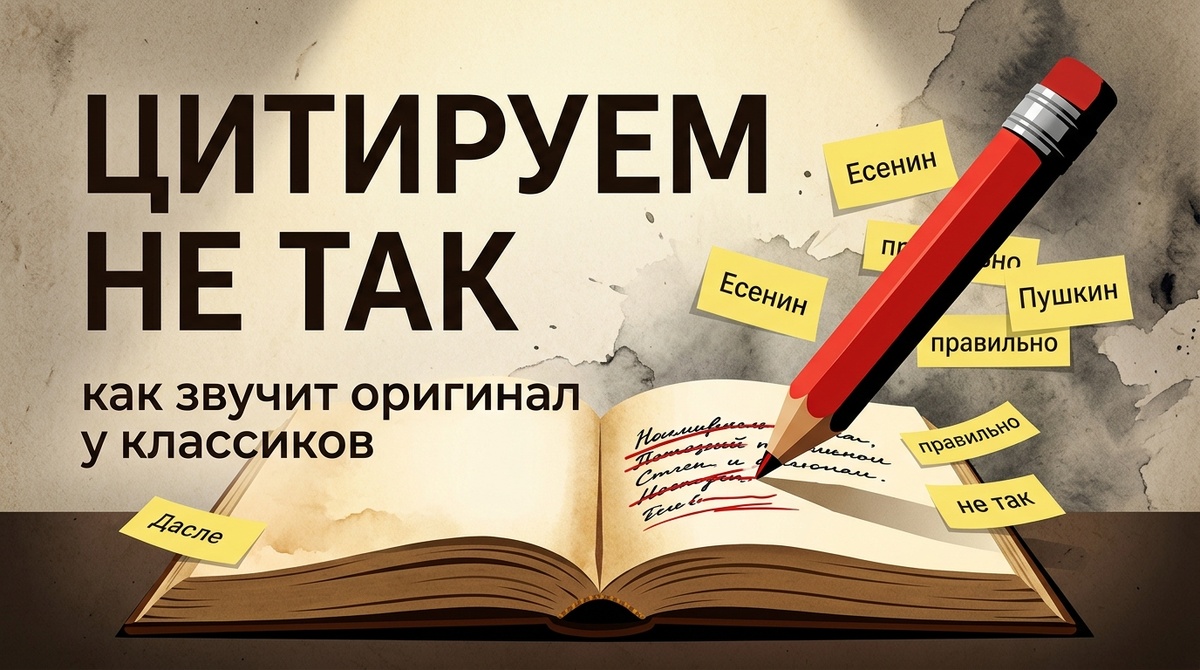 Одна буква в цитате меняет смысл сильнее, чем кажется.