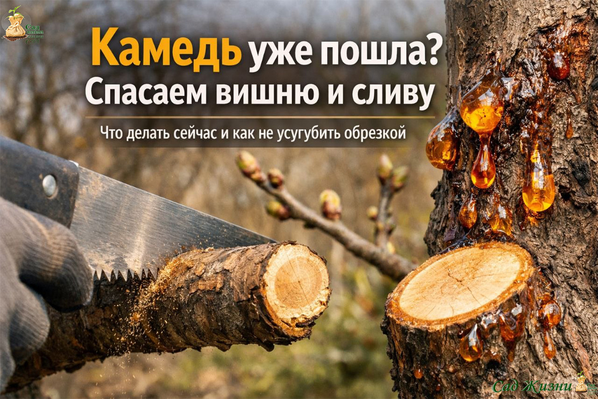 Как правильно обрезать и обрабатывать вишню и сливу весной — и что делать, если уже пошла камедь