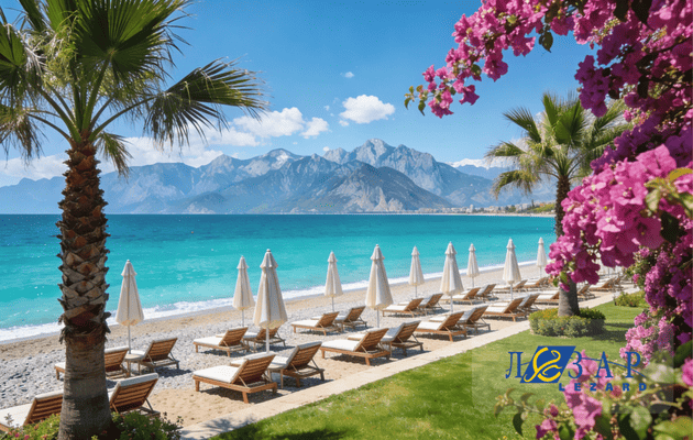 Цветущая Анталья, где уже в мае можно провести короткий оздоровительный отдых. (Иллюстрация