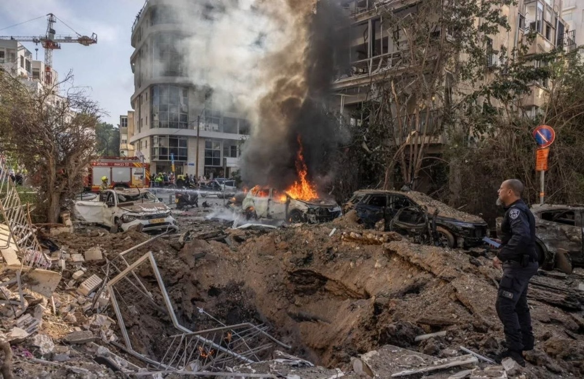 Тель-Авив после атаки Ирана, март 2026