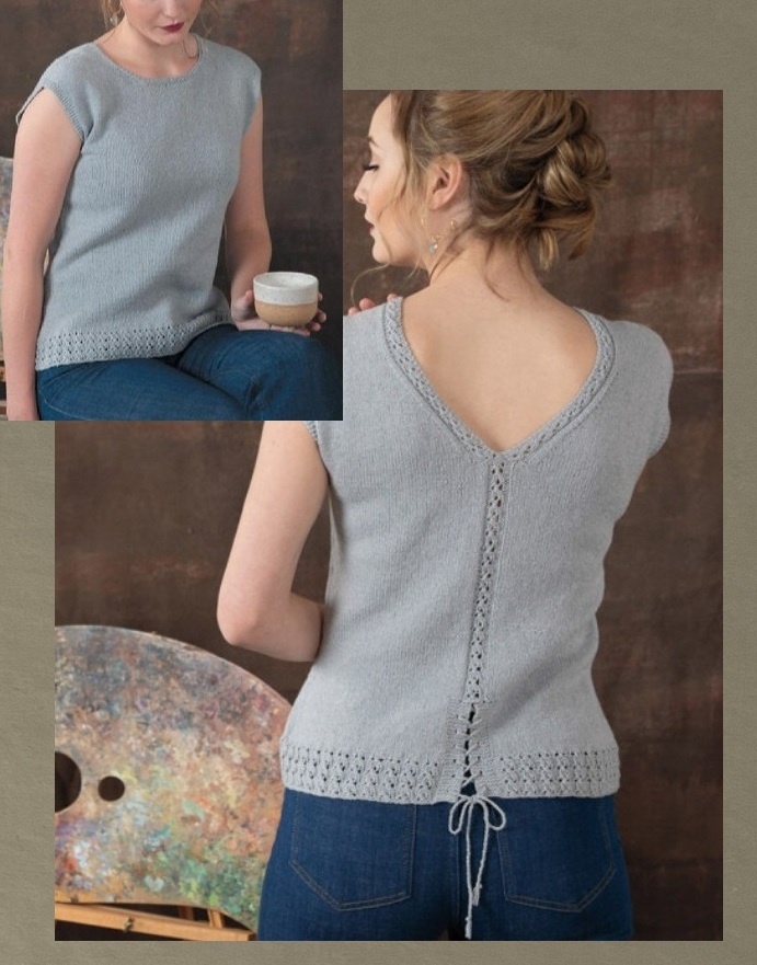 Спинка с лаконичным узором. Фото источник: коллекция Interweave Knits.