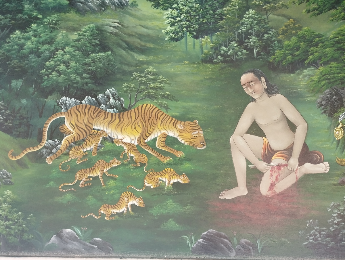 Будда кормит тигров. Собой!