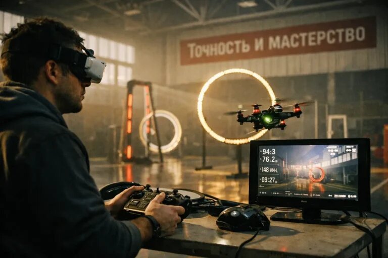    Обучение FPV как практика точных действий "Обученик"