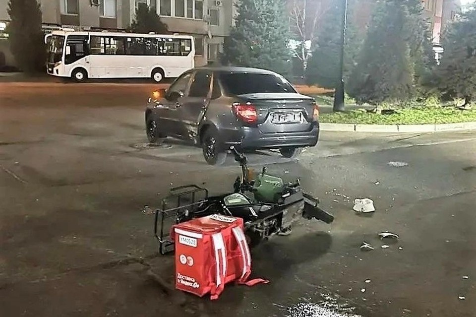    В Ставрополе водитель электровелосипеда пострадал в ночном ДТП. Фото: Госавтоинспекция СК