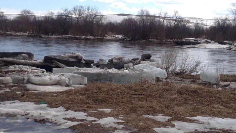     Паводок на реке Ануй. 