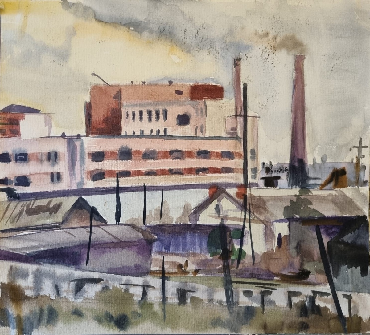 Художник Наталия Савина-Кустанович. Вид из окна