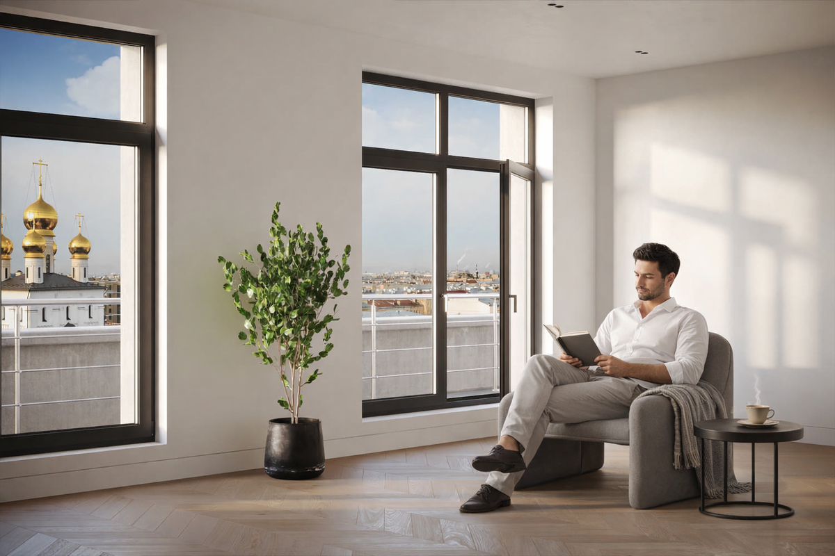 Квартира в элитном доме «МИРЪ» с видом на Феодоровский собор