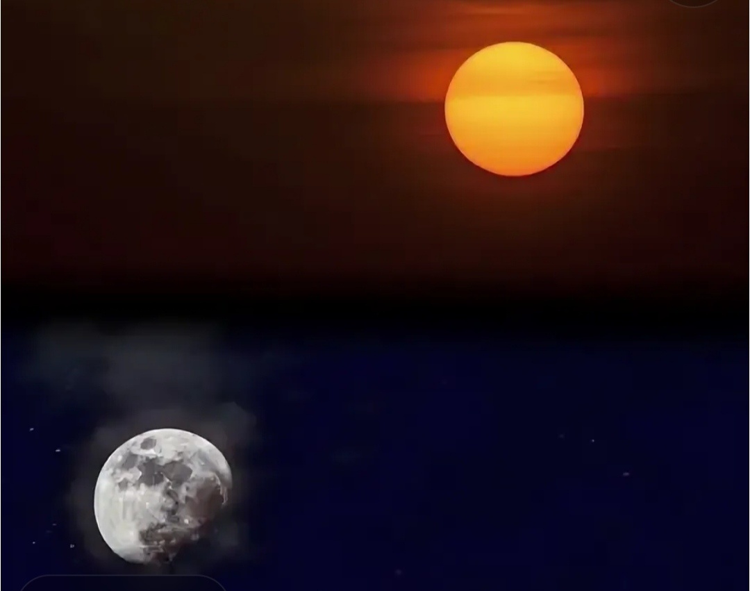 Фото с Яндекс. Луна и Солнце. 