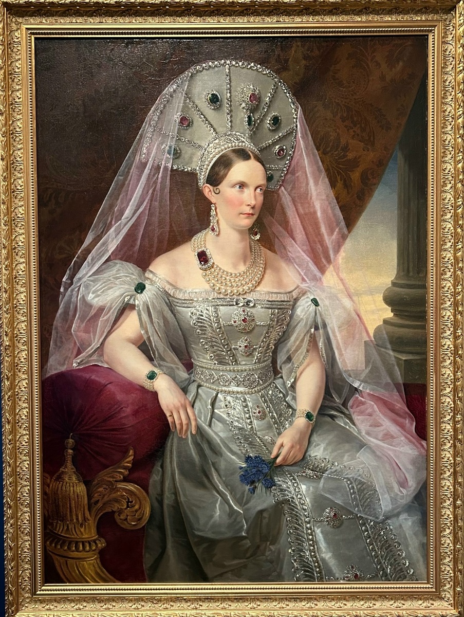 Франц Крюгер. Портрет императрицы Александры Федоровны. Государственный Исторический музей, Москва.