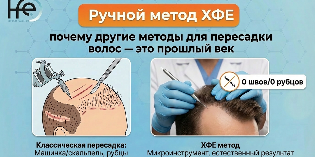 Ручной метод HFE: почему другие технологии пересадки — прошлый век