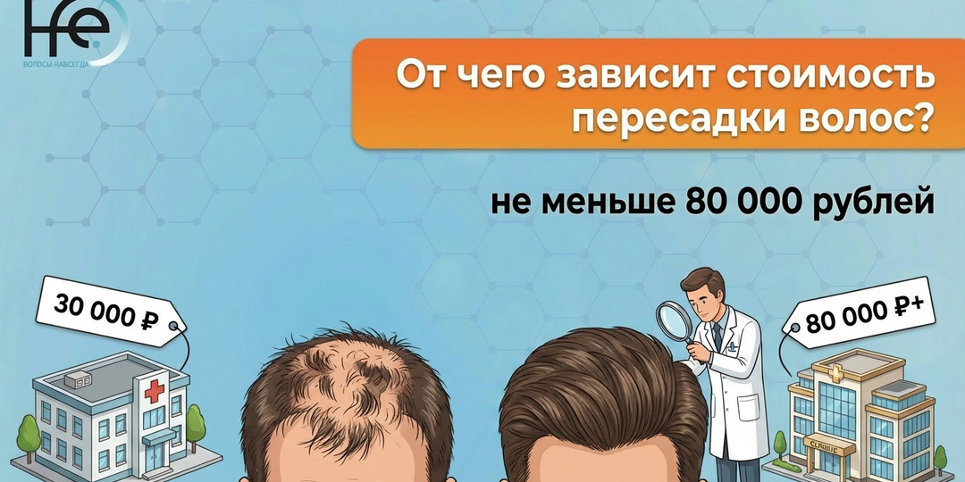 Почему качественная пересадка волос не может стоить меньше 80 000 рублей?